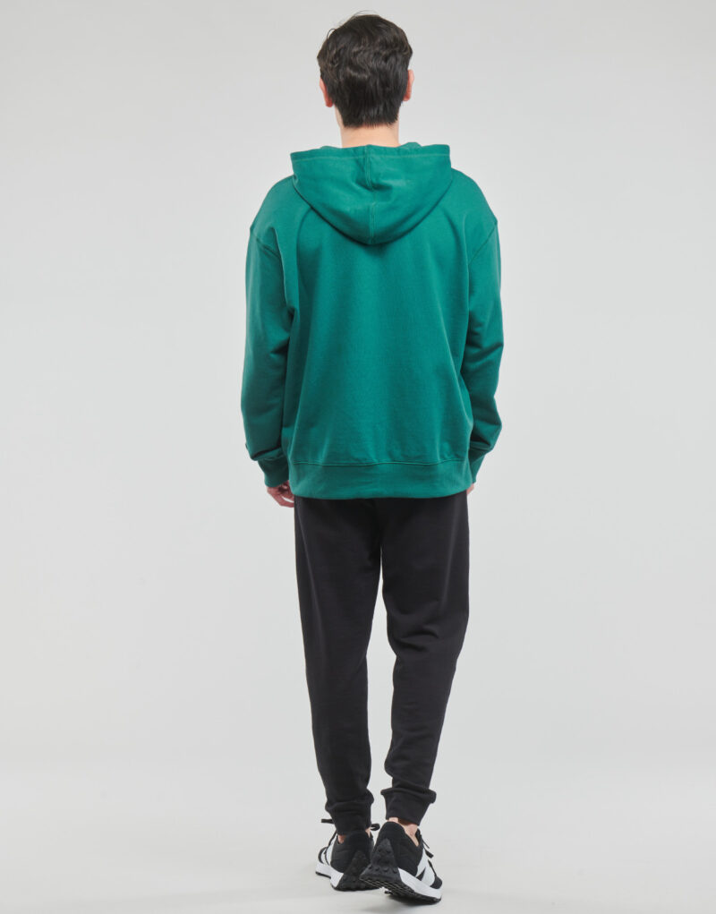 New Balance Uni-ssentials French Terry Hoodie Gr&uuml;n Kapuzenpullover Damen - 5