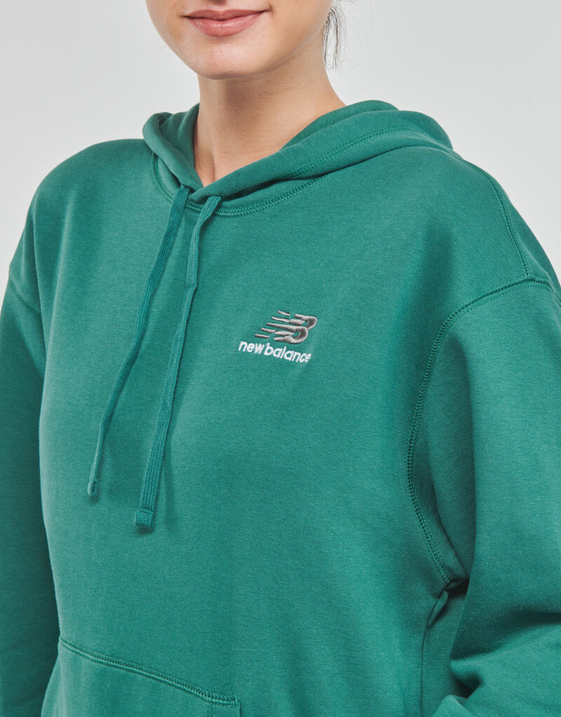 Felpe con cappuccio New Balance Uni-ssentials French Terry Hoodie Verde Felpe con cappuccio Uomo - 6
