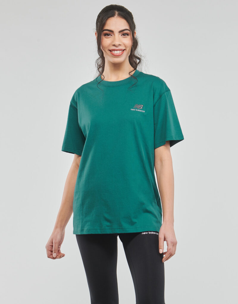 T-shirt  New Balance  Uni-ssentials Cotton T-Shirt  Verde T-shirt maniche corte Donna - 2