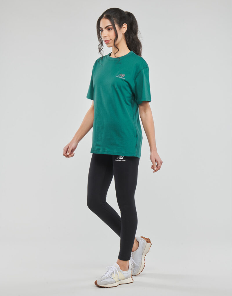 T-shirt  New Balance  Uni-ssentials Cotton T-Shirt  Verde T-shirt maniche corte Donna - 4