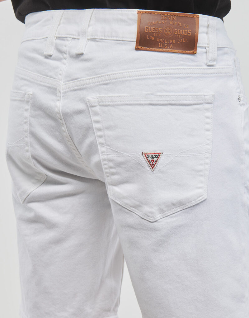 Pantaloni corti Guess ANGELS SPORT Bianco Pantaloni corti Uomo - 5