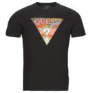 T-shirt Guess SS BSC ABSTRACT TRI LOGO TEE Nero T-shirt maniche corte Uomo - 1