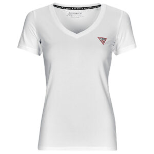 T-shirt  Guess  SS VN MINI TRIANGLE TEE  Bianco -  T-shirt maniche corte Donna