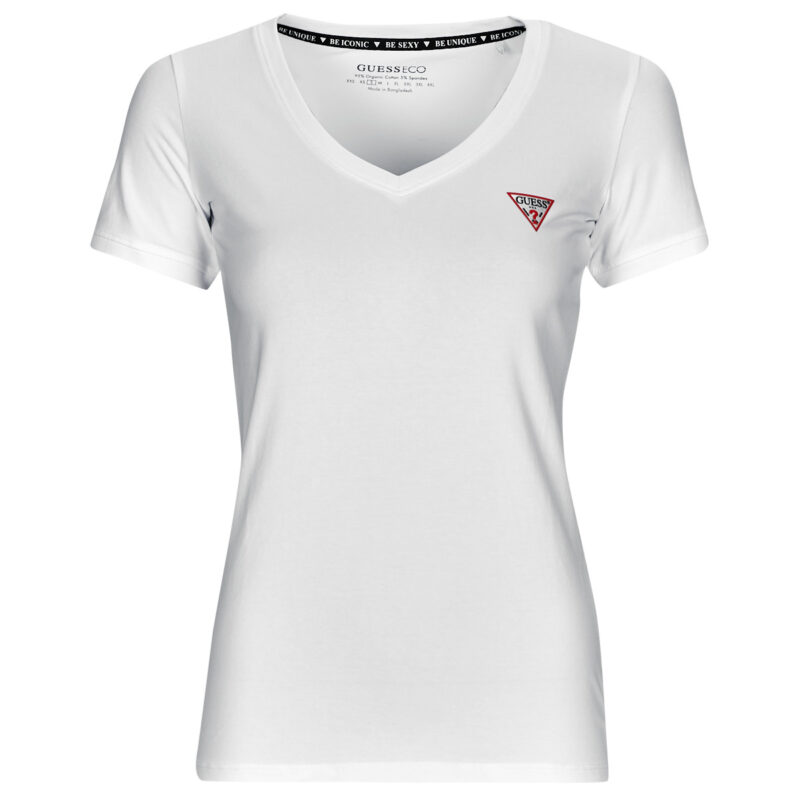 T-Shirt Guess SS VN MINI TRIANGLE TEE Bianco T-shirt maniche corte Donna - 1