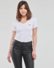 T-Shirt Guess SS VN MINI TRIANGLE TEE Bianco T-shirt maniche corte Donna - 2