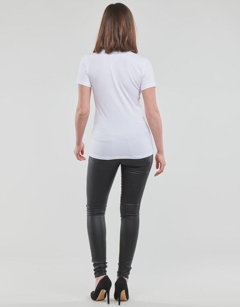 T-Shirt Guess SS VN MINI TRIANGLE TEE Bianco T-shirt maniche corte Donna - 4