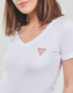T-Shirt Guess SS VN MINI TRIANGLE TEE Bianco T-shirt maniche corte Donna - 5