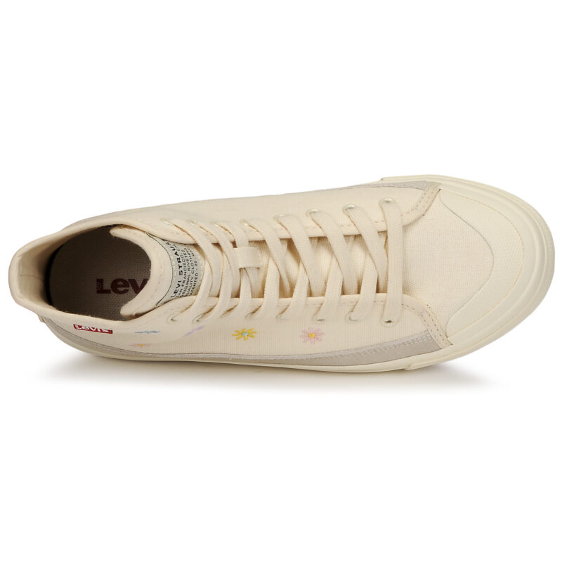 Levis Zapatillas altas SQUARE HIGH S color beige para mujer - 6
