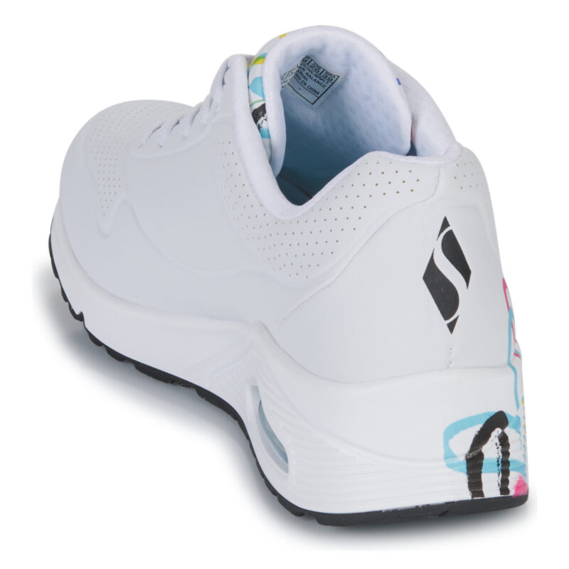 Skechers UNO Bianco Sneakers basse Donna - 5