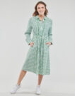 Abito corto Tommy Hilfiger ORG CO STRIPE MIDI SHIRT-DRESS Bianco Abiti corti Donna - 2