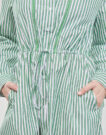 Abito corto Tommy Hilfiger ORG CO STRIPE MIDI SHIRT-DRESS Bianco Abiti corti Donna - 5