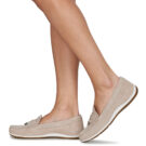 Geox D VEGA MOC Beige Damen-Mokassins - Gr&ouml;&szlig;e 8