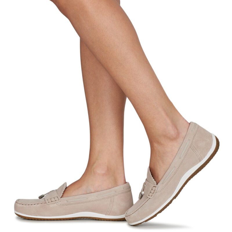 Geox D VEGA MOC Beige Damen-Mokassins - Gr&ouml;&szlig;e 8