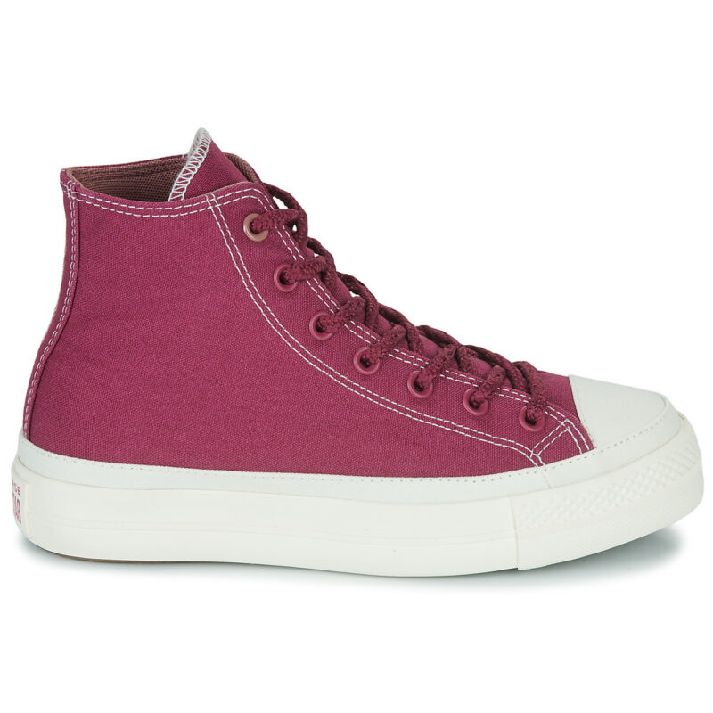 Converse CHUCK TAYLOR ALL STAR LIFT PLATFORM WORKWEAR TEXTILES HI Bordeaux Sneakers alte Donna - 2