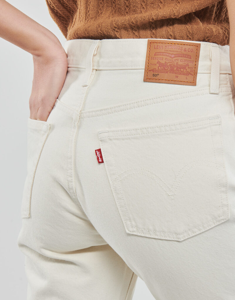 Jeans boyfriend Levis 501&reg; CROP Bianco Jeans boyfriend Donna - 5