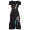 Robe Desigual VEST_LISA Noir Robes Longues Femme