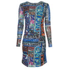 Abito corto  Desigual  VEST_LETTERING  Multicolore -  Abiti corti Donna - 1