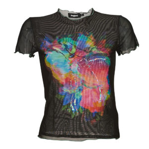 T-shirt  Desigual  TS_TULIP  Nero -  T-shirt maniche corte Donna