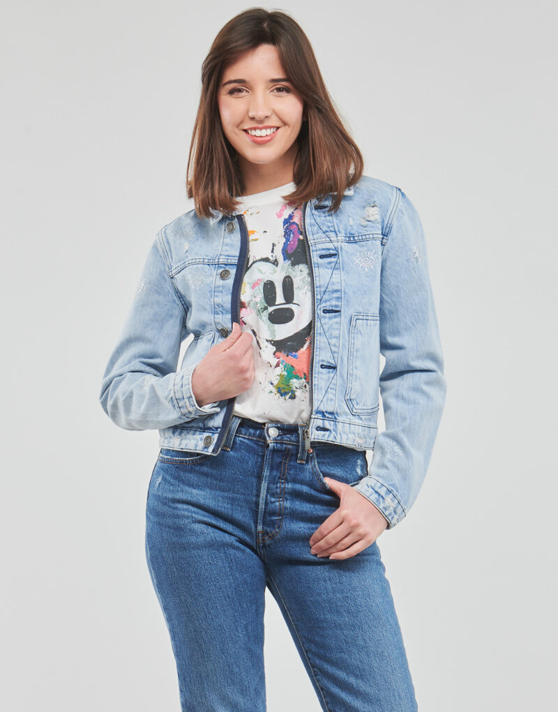 Giacca in jeans Desigual CHAQ_FERIHA Blu Giacche in jeans Donna - 2