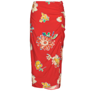 Gonne midi  Desigual  FAL_CRIMEA  Rosso -  Gonne midi Abbigliamento Donna