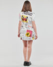 Abito corto Desigual VEST_NEWSPAPER Bianco Abiti corti Donna - 4