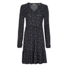 Abito corto  Esprit  CVE AOP crepe  Nero -  Abiti corti Donna - 1