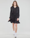 Abito corto  Esprit  CVE AOP crepe  Nero -  Abiti corti Donna - 2
