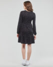 Abito corto  Esprit  CVE AOP crepe  Nero -  Abiti corti Donna - 4
