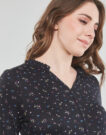 Abito corto  Esprit  CVE AOP crepe  Nero -  Abiti corti Donna - 5