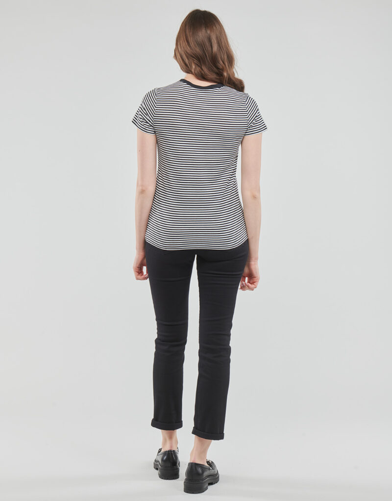 T-Shirt Esprit Y/D STRIPE Schwarz T-shirt maniche corte Frau - 4