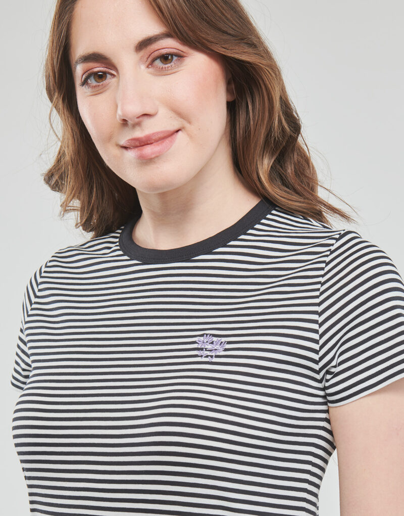 T-Shirt Esprit Y/D STRIPE Schwarz T-shirt maniche corte Frau - 5