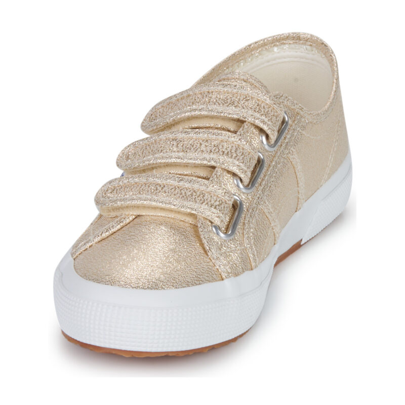 Superga 2750 LAME STRAP Gold Women's Low-Top Sneakers - 3