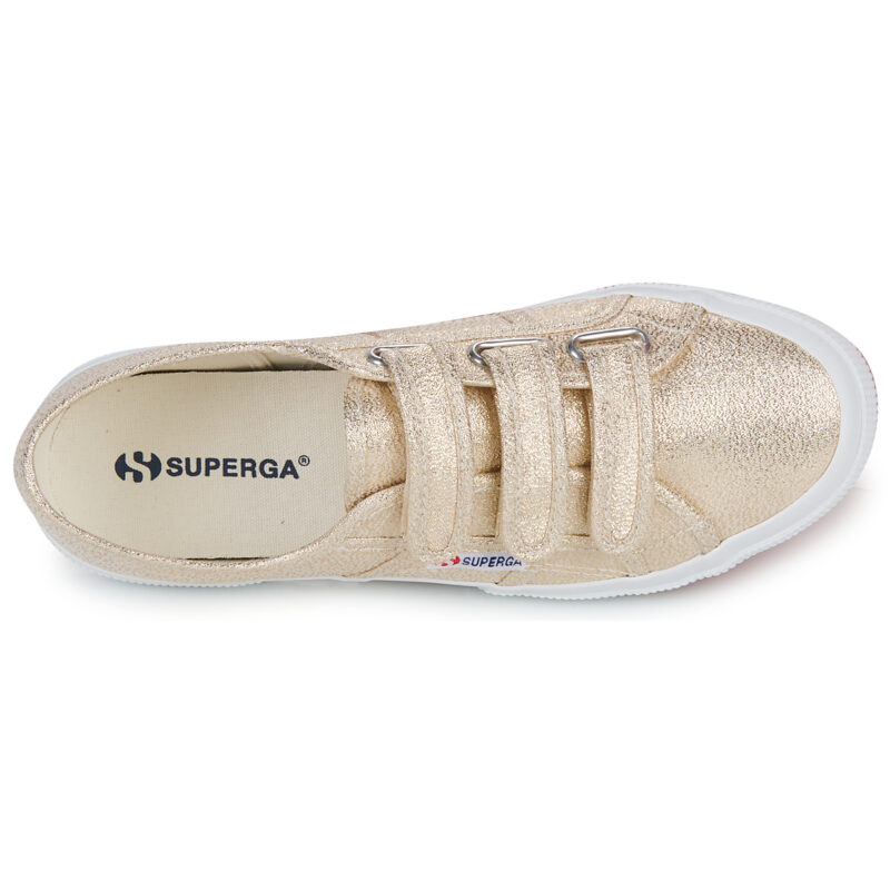 Superga 2750 LAME STRAP Gold Women's Low-Top Sneakers - 6
