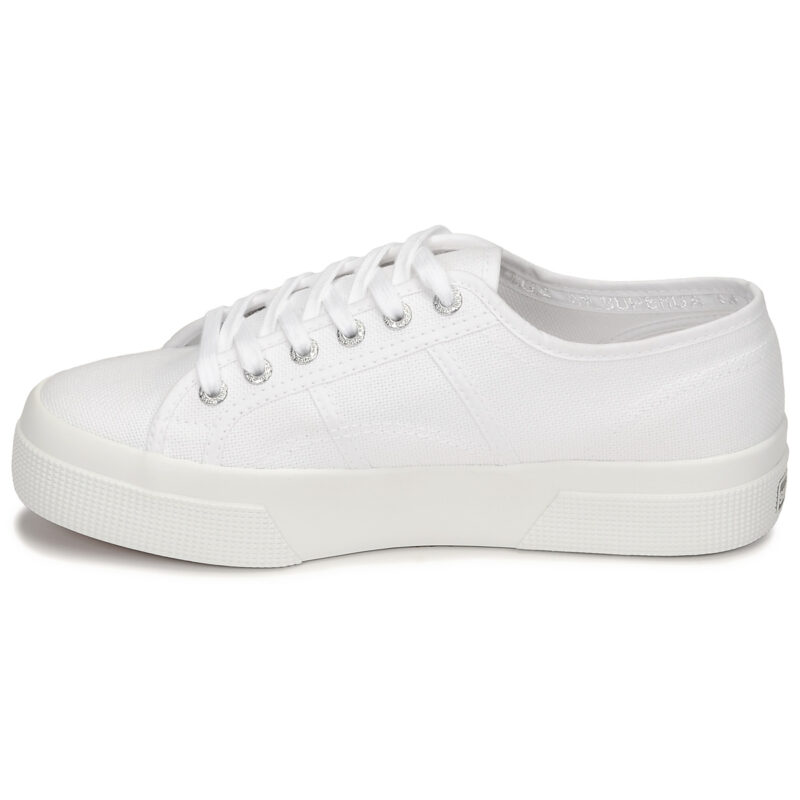 Superga 2740 COTON PLATFORM White Low Sneakers Women - 4