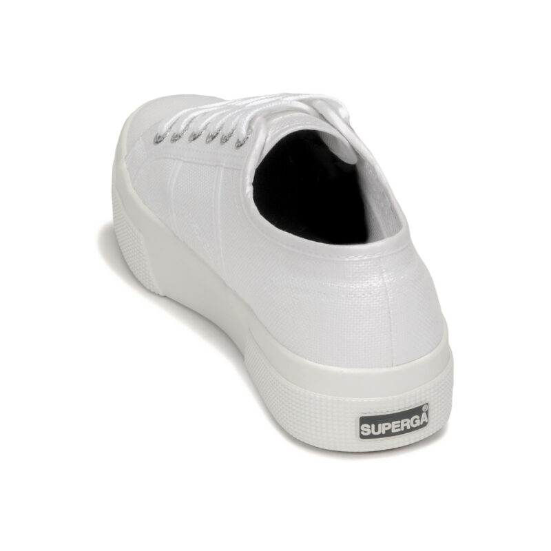 Superga 2740 COTON PLATFORM White Low Sneakers Women - 5