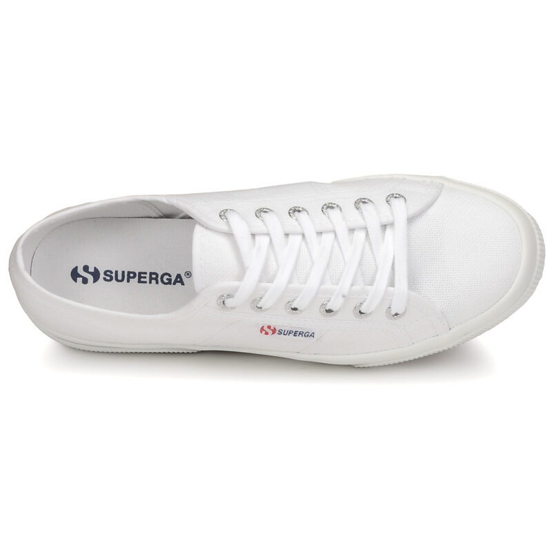 Superga 2740 COTON PLATFORM White Low Sneakers Women - 6