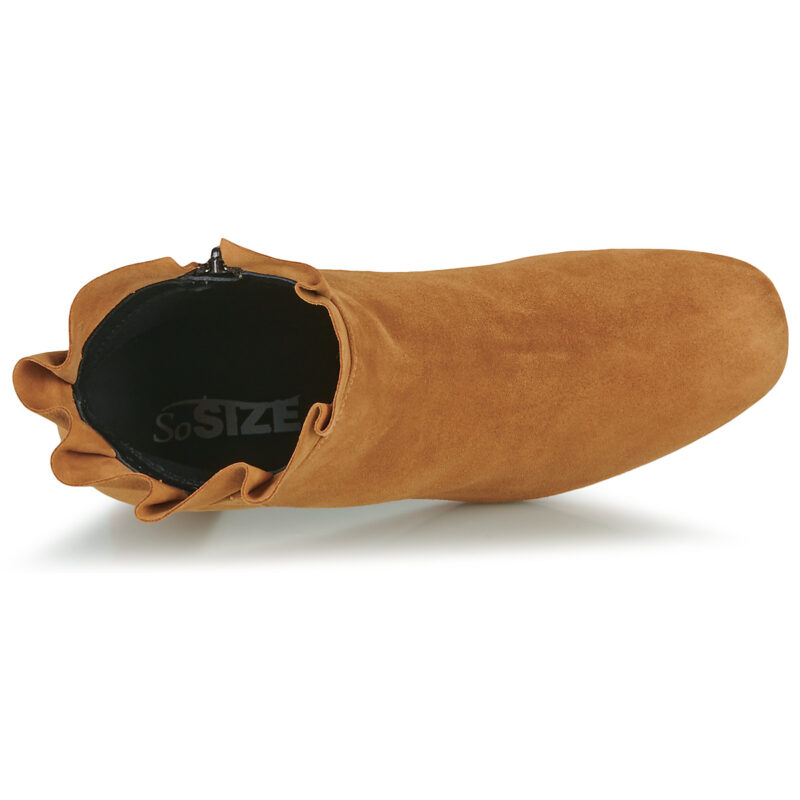 So Size GEMINA Braune Damen-Ankle-Boots - 6