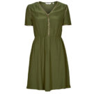 Naf Naf KALIN R1 Khaki Short Dress Women's Short Dresses - 1