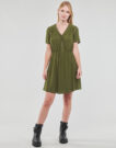Naf Naf KALIN R1 Khaki Short Dress Women's Short Dresses - 2
