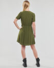 Naf Naf KALIN R1 Khaki Short Dress Women's Short Dresses - 4