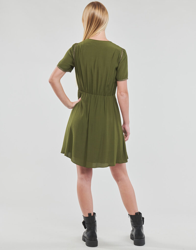 Naf Naf KALIN R1 Khaki Short Dress Women's Short Dresses - 4