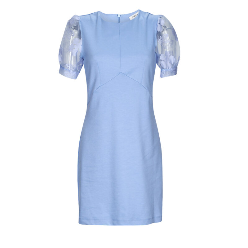 Naf Naf ECHELSEA R1 Blue Short Dress Women's Short Dresses - 1