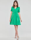 Naf Naf KALOU R1 Green Short Dress Women's Short Dresses - 2