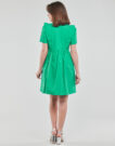 Naf Naf KALOU R1 Green Short Dress Women's Short Dresses - 4