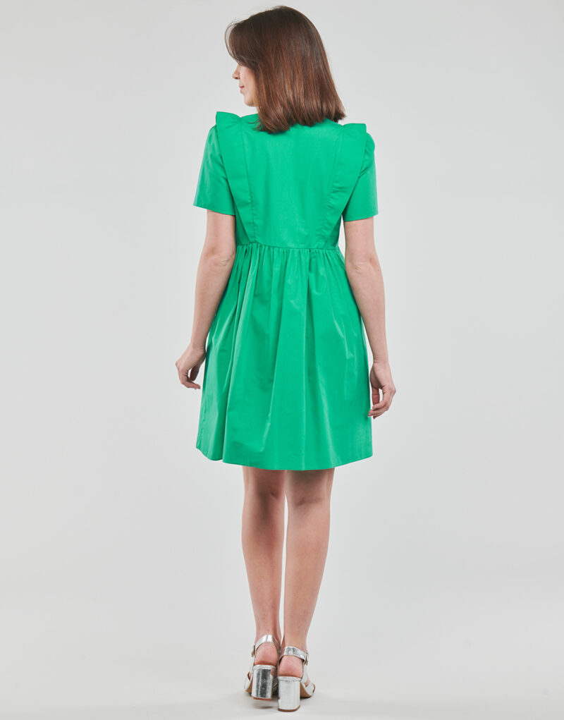 Naf Naf KALOU R1 Green Short Dress Women's Short Dresses - 4