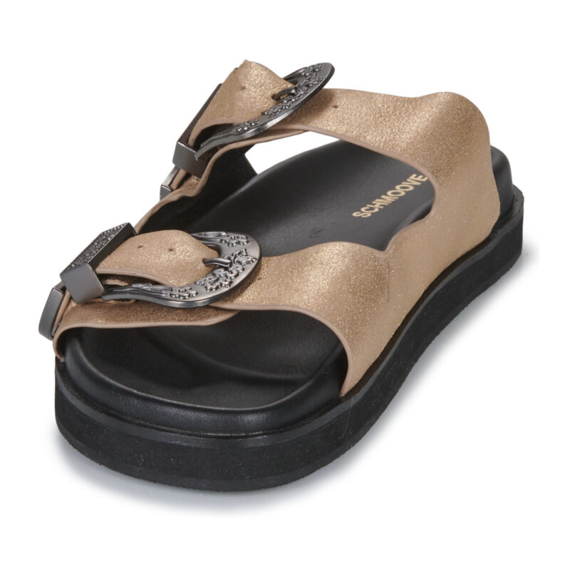 Schmoove LUCIA Damen-Hausschuh mit Schnalle, Gold - Gr&ouml;&szlig;e 3