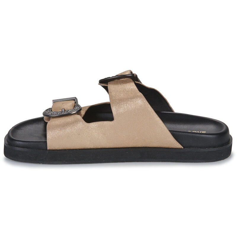 Schmoove LUCIA Damen-Hausschuh mit Schnalle, Gold - Gr&ouml;&szlig;e 4
