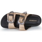 Schmoove LUCIA Damen-Hausschuh mit Schnalle, Gold - Gr&ouml;&szlig;e 6