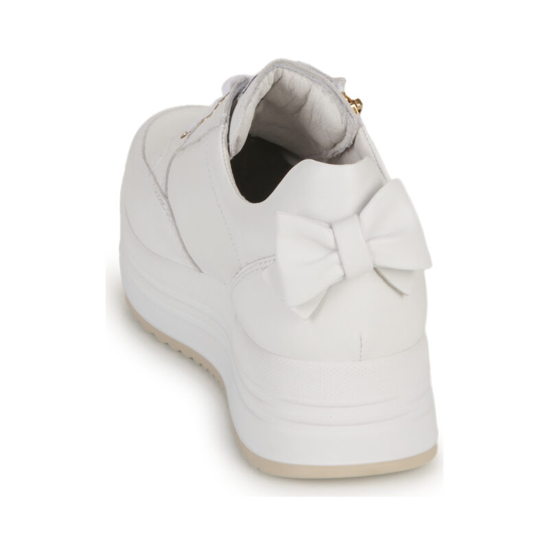 NeroGiardini E306371D-707 Wei&szlig;e Damen-Sneaker, niedrig geschnitten - Gr&ouml;&szlig;e 5