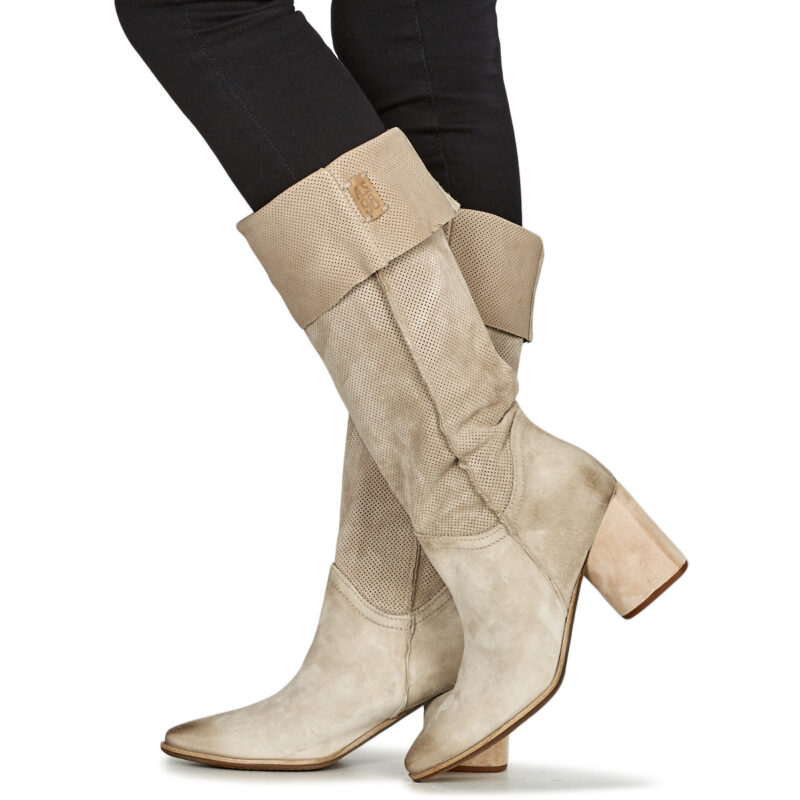 Airstep / A.S.98 ENIA HI Beige Stiefeletten mit Absatz Damen - 8
